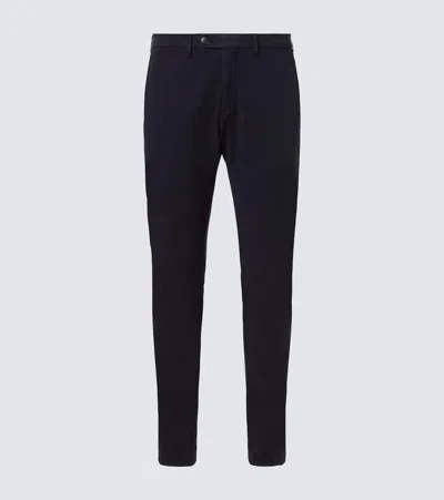 Canali Cotton Chinos In Blue