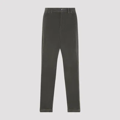 Canali Cotton Corduroy Chino Pants In Black