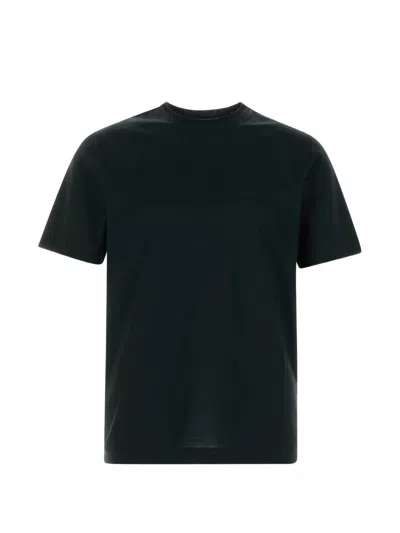 Canali Cotton Crew-neck T-shirt In Green