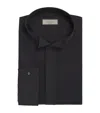 Canali Cotton Formal Shirt In Black