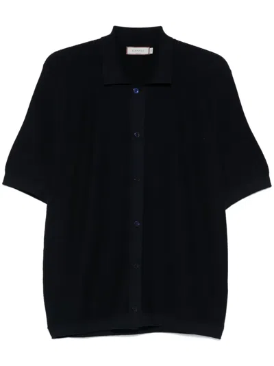 Canali Klassisches Poloshirt In Black