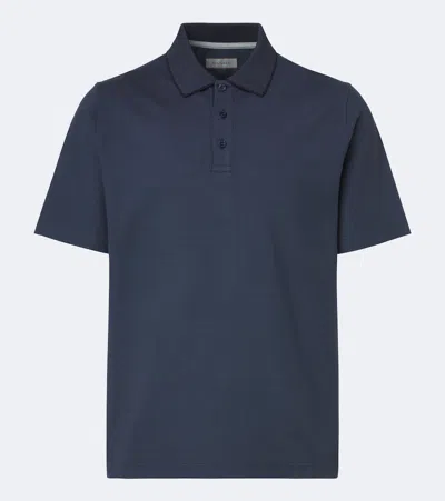 Canali Cotton Polo Shirt In Multi