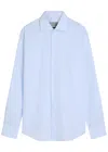 Canali Cotton-poplin Shirt In Blue