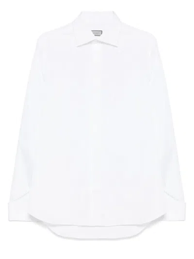 Canali Cotton Shirt In White