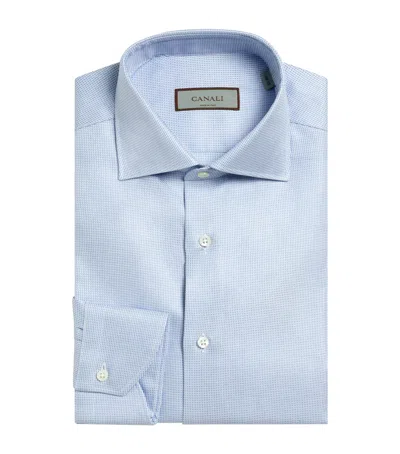 Canali Cotton Shirt In Blue
