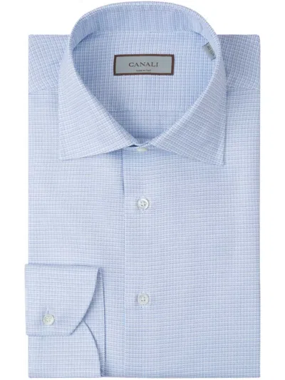 Canali Cotton Shirt In Blue