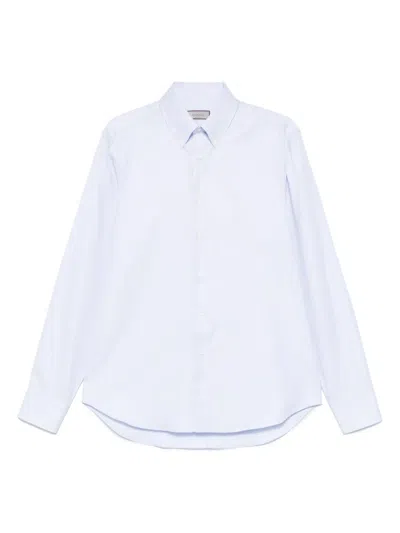 Canali Cotton Shirt In Blue