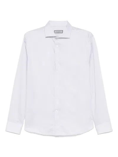 Canali Cotton Shirt In Grey