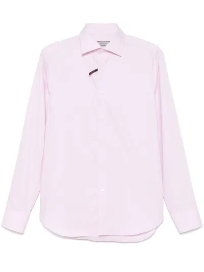 Canali Cotton Shirt In Pink