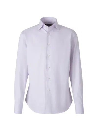 Canali Cotton Shirt In Purple