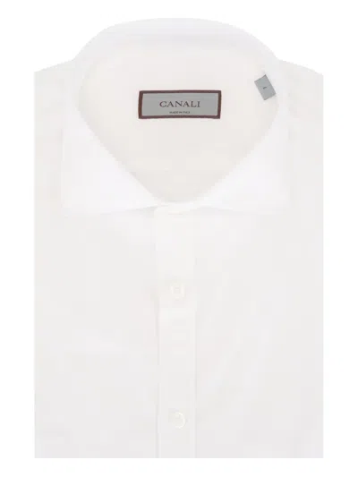 Canali Cotton Shirt In White