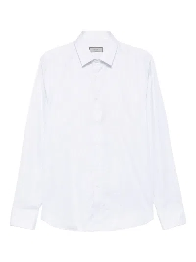 Canali Cotton Shirt In White