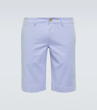 Canali Cotton Shorts In Blue