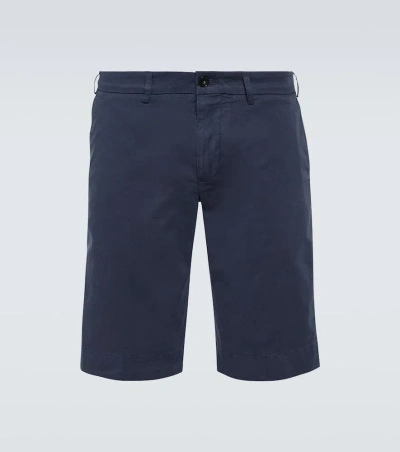 Canali Cotton Shorts In Blue