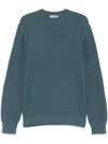 Canali Cotton Sweater In Blue