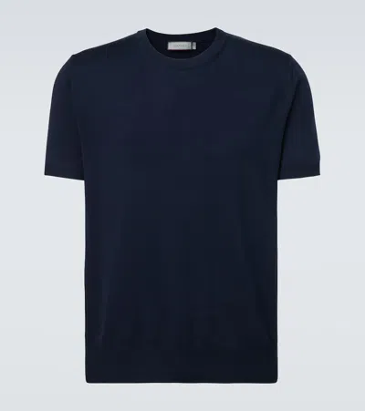 Canali Cotton Sweater In Blue