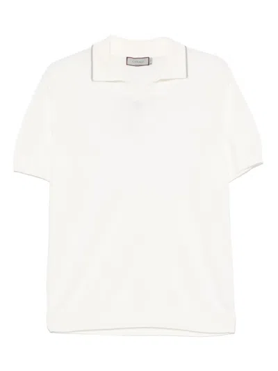 Canali Cotton T-shirt In Neutral