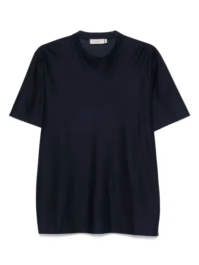 Canali Cotton T-shirt In Black
