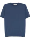 Canali Cotton T-shirt In Blue