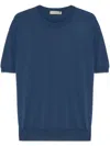 Canali Cotton T-shirt In Blue