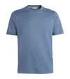 Canali Cotton T-shirt In Blue