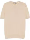Canali Fine-knit T-shirt In Neutrals