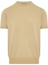 Canali Cotton T-shirt In Neutrals