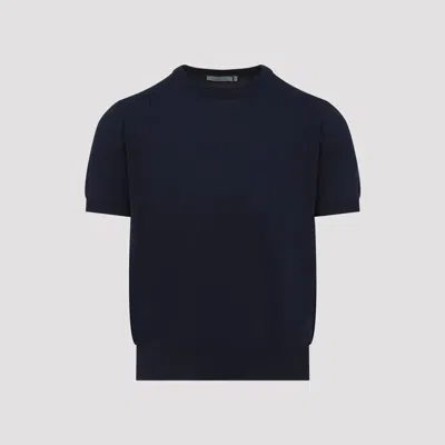 Canali Cotton T-shirt In Blue