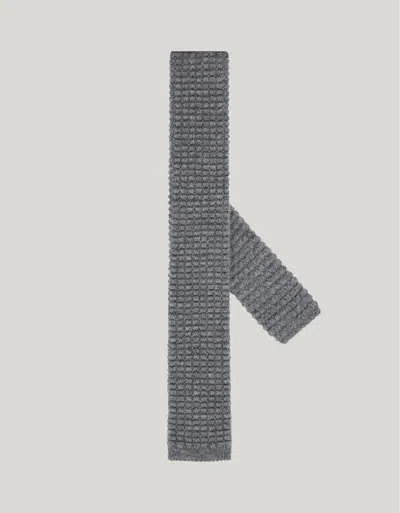 Canali Cravate En Maille De Cachemire Grise In Gray