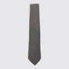 Canali Dark Grey Wool Tie
