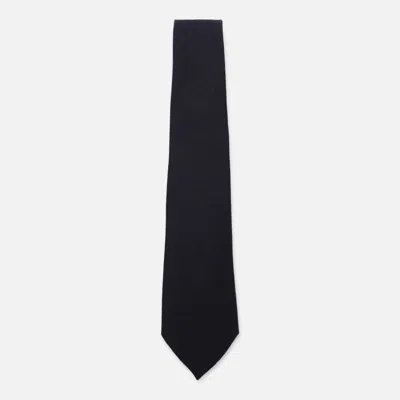 CANALI CANALI BLACK WOOL TIE