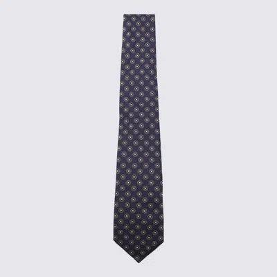 CANALI CANALI BLUE WOOL TIE
