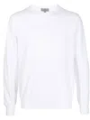 Canali Crew-neck Jumper In White