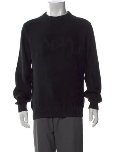 Pre-owned Canali Crew Neck Long Sleeve Pullover In Black