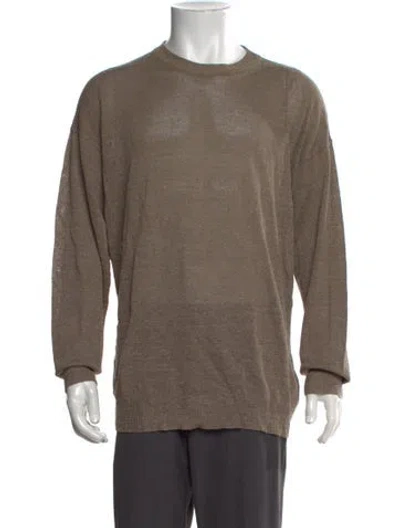 Pre-owned Canali Crew Neck Long Sleeve Pullover In Neutral
