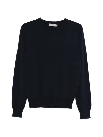Canali Crew-neck Sweater In Black