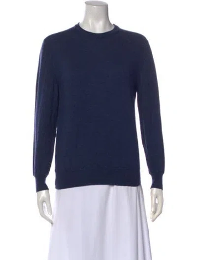 Pre-owned Canali Crew Neck Sweater In Blue