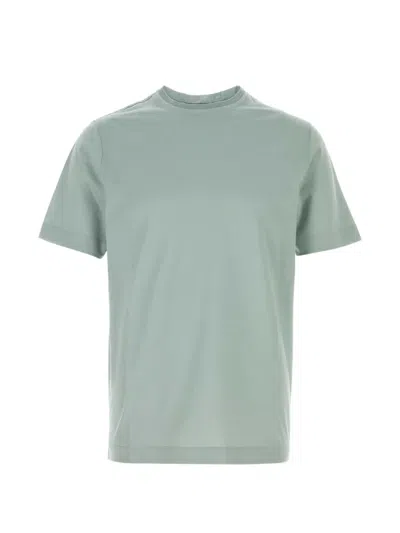 Canali Crew-neck T-shirt In Blue