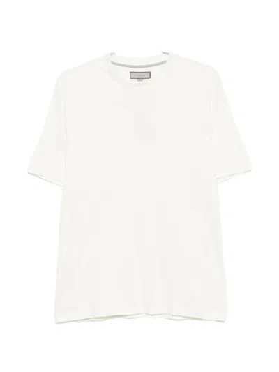 Canali Crew-neck T-shirt In White