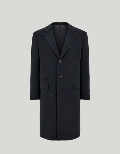 Canali Dark Green Cashmere Single-breasted Coat