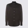 Canali Lightweight-jersey Shirt In Brown