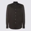 Canali Lightweight-jersey Shirt In Brown