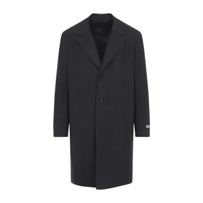 CANALI DARK GREY WOOL COAT