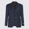 CANALI CANALI DARK NAVY WOOL SUITS