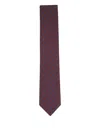 Canali Dotted Tie In Brown