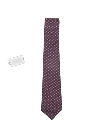 Canali Dotted Tie In Purple