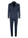 Canali Double-breasted Suit In Blue