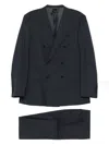 Canali Double-breasted Suit In Blue