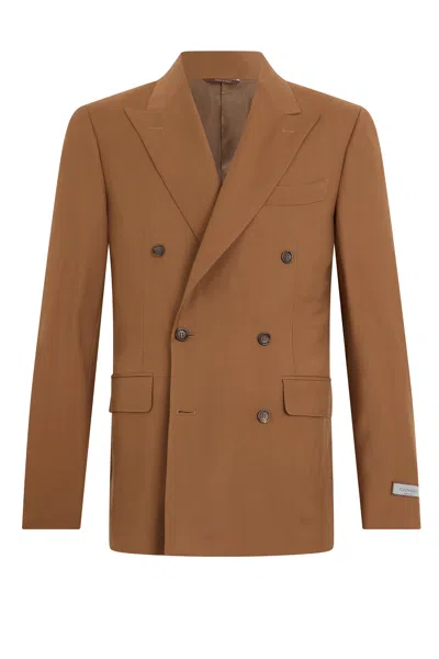 CANALI CANALI DOUBLE-BREASTED WOOL BLAZER