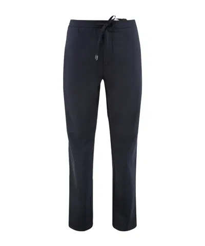 CANALI DRAWSTRING WOOL TROUSERS